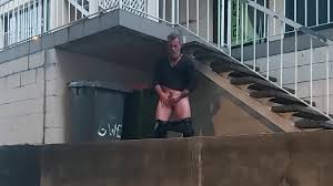 Busted Jerking in Front of Men in Public - Clips Exposed