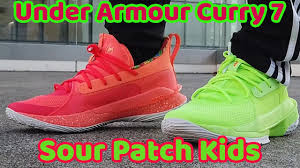 The curry 8 golden flow is a shiny new colorway of steph curry's first shoe under his newly created curry brand. Under Armour Curry 7 Sour Patch Kids Pack Review Youtube