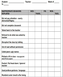 8 printable behavior chart template 9 free word pdf