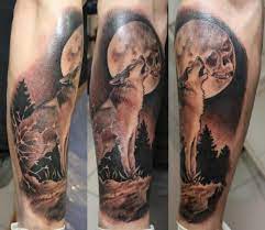 Today the moon in in the galaxy of the wolf. Tattoo Wolf Howling At The Moon Tattooimages Biz