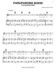 Filipino Folk Song Sheet Music To Download And Print World Center Of Digital Sheet Music Shop