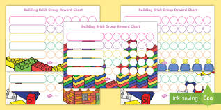 Building Brick Therapy Group Sticker Reward Charts Lego