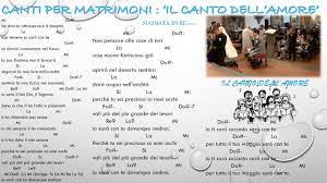 Canti Per Matrimoni Il Canto Dell Amore Per Comunione Youtube