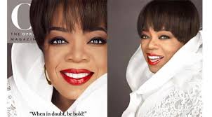 Foto Oprah Winfrey Pakai Make-up Tebal dan Berkerudung