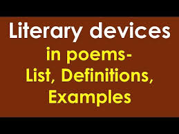 Literary Devices In Poems List Definitions Examples