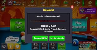Grab a cue and take your best shot! Free Turkey Cue 8 Ball Pool Reward Link