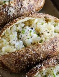 It may be served with fillings, toppings or condiments such as butter, cheese, sour cream, gravy. Easy Baked Potato Recipe In The Oven Microwave Air Fryer Grill