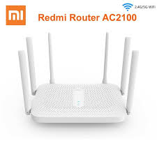 Xiaomi Redmi Ac2100 Routeur Gigabit Routeur Sans Fil Double Bande Wifi Repeteur Avec 6 Antennes A Gain Eleve Couvert Wireless Router Wifi Router Gigabit Router