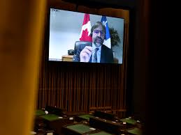 The title of the image reads 't hrough this we can still rule the world' and shows the leaders. After Criticism Over Bill C 10 Liberals Vow To Make It Clear Crtc Won T Regulate Social Media Posts National Post