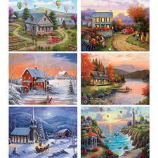 Schnell und einfach preise vergleichen zu puzzle 300 von geprüften onlineshops. Set Of 6 John Zaccheo 300 Large Piece Jigsaw Puzzles Spilsbury