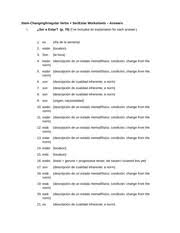 Talking related with ser vs estar worksheet, below we can see some related images to inform you more. Stem Changing Irregular Verbs Ser Estar Worksheets Answers 2 Stem Changing Irregular Verbs Ser Estar Worksheets Answers I Ser O Estar P 75 Ive Course Hero