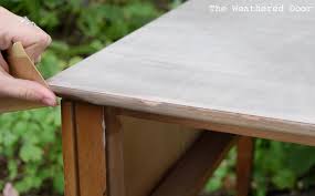 First, prep your piece of furniture. Video How To Paint Over Laminate And Plastic The Weathered Door