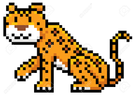 Illustration Of Jaguar Cartoon - Pixel Design Royalty Free SVG, Cliparts,  Vectors, And Stock Illustration. Image 54025224.