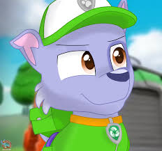rocky smirk marshall paw patrol paw patrol anime furry