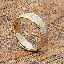 Gold Tungsten Ring Celtic Knot Gold Ring Gold Tungsten Wedding Band Men S Gold Wedding Band Celtic Wedding Rings Celtic Rings Women Mens Gold Wedding Band