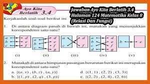 Check spelling or type a new query. Jawaban Ayo Kita Berlatih 3 4 Halaman 124 Matematika Kelas 8 Relasi Dan Fungsi Youtube