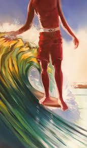 Oil Painting By Wade Koniakowsky Bedroomideas Decorideas Livingroomideas Seascape Beachdecor Surf Art Surf Painting Surf Artwork