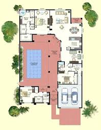Energy efficient house plan with courtyard. U Shaped House Plan Full Size Of 2 Story U Shaped House Plans With Central Courtyard Modern Pool U Shape Pool House Plans Courtyard House Courtyard House Plans
