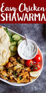 Easy Chicken Shawarma Recipe Chicken Recipes Mediterranean Recipes Middle Eastern Recipes Easy Dinner R Shawarma Recipe Chicken Shawarma Recipe Recipes