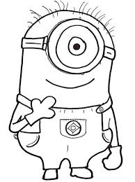 Xem thêm ý tưởng về minion, despicable me, nghệ thuật pop. To Mau Minion Stuart Vui Váº» Trang To Mau Cho Be