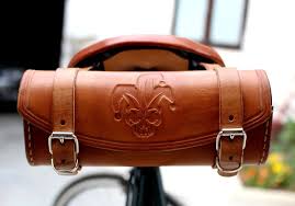 Bicycle Saddle Bag Leather Tool Bag Bath Clown Tooled Leather Bag Bags Tool Bag