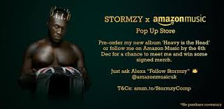 Stormzy funding scholarships for 30 more cambridge university students. Stormzy Pre Order My New Album Heavy Is The Head Or Follow Me On Amazon Music By The 6th Dec For A Chance To Meet Me And Win Some Signed Merch Just