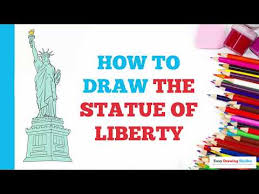 Students will have a creative group activity and two individual projects when the focus is on a preschool art, statue of liberty theme. How To Draw The Statue Of Liberty In A Few Easy Steps Drawing Tutorial For Kids And Beginners How To Draw The Statue Of Liberty à¸‚ à¸²à¸§à¸­ à¸•à¸ªà¸²à¸«à¸à¸£à¸£à¸¡à¹€à¸„à¸£ à¸­à¸‡à¸«à¸™ à¸‡