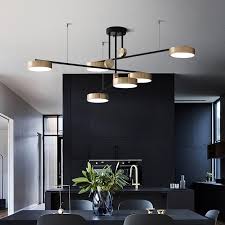 Modern Dining Chandeliers Led Light Living Room Restaurant Atmospheric Hanging Lamp Nordic Bedroom Rotation Fixtures Chandeliers Chandeliers Aliexpress