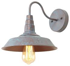 Inc 1 Light Vintage Blue Wall Lighting Rustic Barn Lights Warehouse Wall Sconces Farmhouse Wall Sconces By Lnc