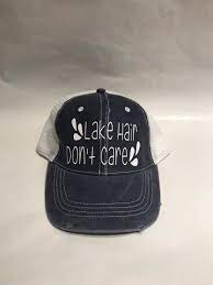 Lake Hair Don T Care Hat Lake Hair Don T Care Trucker Lake Life Summertime Funny Sayings By Rosealeescreation Lake Hair Styles Trucker Sports Headbands