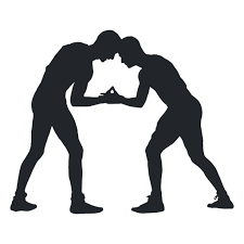 Wrestlers Fighting Silhouette Ad Ad Spon Silhouette Fighting Wrestlers Material Design Background Silhouette Png Silhouette