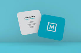 Rounded Square Business Card Floating Mockup By Amritpaldesign On Envato Elements In 2020 Square Business Card Mockup Business Cards
