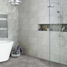 See how top designers create both timeless and trendy looks with marble, cement, ceramic, porcelain, faux wood and glass tile. Ditto Diana Wave Grey Ceramic Wall Bathroom Tiles 248x498