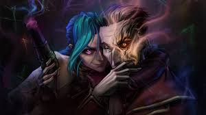 Download Jinx Arcane And Silco Wallpaper | Wallpapers.com