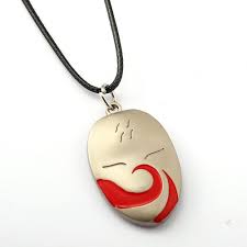 Naruto Haku Mask Pendant Necklace Nakama Store Anime Jewelry Naruto Jewelry Naruto Clothing