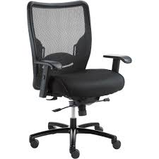 Amazonbasics big and tall office chair. Interion Big And Tall Mesh Office Chair With High Back Fabric Seat Black 277514 Globalindustrial Com
