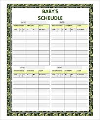 9 Baby Schedule Templates Doc Pdf Psd Free Premium