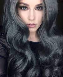 Pin By Taren Kay On Girl Woman Grey Hair Color Charcoal Hair Hair Styles