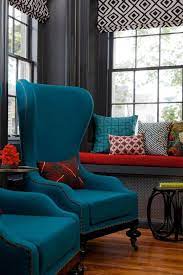 Deep Bright 10 Ways With Red Teal Teal Living Room Decor Teal Living Rooms Living Room Decor Gray