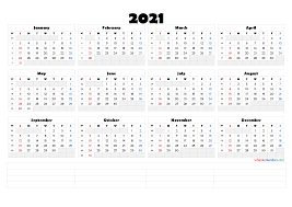 The year 2019 is not a leap year. Printable 2021 Calendar With Week Numbers 6 Templates