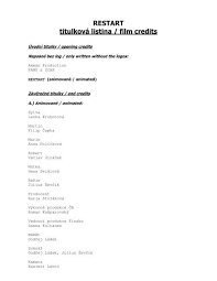 Zprvu se věnovala lidovému a scénickému tanci, aby se nakonec stejně nechala zlákat prkny, co znamenají svět. Restart Titulky Pdf Fdb Cz