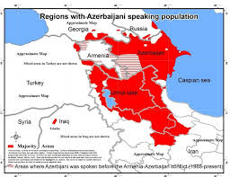 Azerbaijan from mapcarta, the open map. Approximate Map Of Azerbaijani Speaking Regions In The Caucasus And Download Scientific Diagram