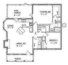 These floor plans come with options for 2 bedroom 1 bathroom designs. Colonial Style House Plan 2 Beds 2 Baths 1094 Sq Ft Plan 14 243 House Plans One Story Tiny House Floor Plans Small House Plans