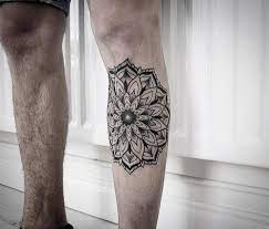Awesome Ornamental Mandala Tattoo On The Left Shin Tattoo Artist Alex Uncatego Sacred Geometry Tattoo Maori Tattoo Geometry Tattoo