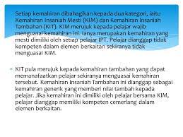 Kemahiran insaniah atau soft skills merupakan kemahiran generik yang merentasi pelbagai domain pembelajaran merangkumi aspek keperibadian dan kerja berkumpulan. 7 Elemen Kemahiran Insaniah Pusat Kokurikulum Uum Facebook