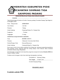 Format keterangan pendapatan untuk mengajukan beasiswa 8. Contoh Surat Keterangan
