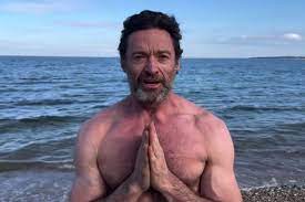 Hugh Jackman Rings in 2024 with Dip in the Ocean's 'Freezing Water'