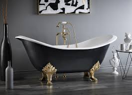 regency cast iron footed bath with