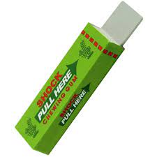 Shocking gum is a practical joke device that delivers a mild electric shock. Electric Shocking Gum Assorted Color One Pack Gum Color Electricity
