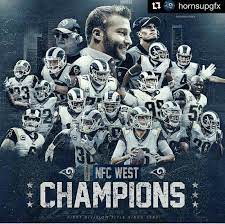 Los Angeles Rams 2017 Nfc West Division Champions After 14 Yrs Last 2003 After Game 15 Rams Win Titans 27 Nfc West Fantasy Football Logos Los Angeles Rams